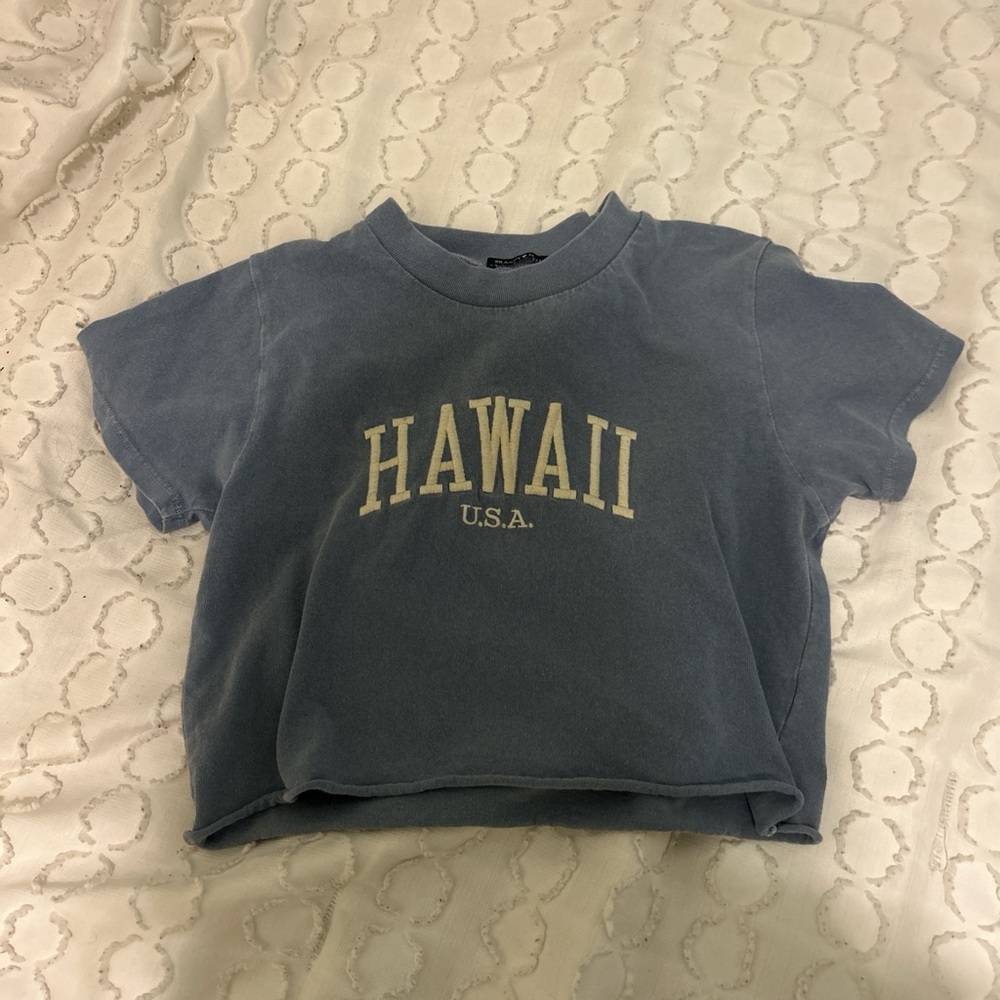 Brandy Melville Blue 'HAWAII U.S.A.' Kids Tee